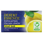 Мыло с итальянским лимоном, Отшелушивающее действие, 5 унций (142 г) — Desert Essence