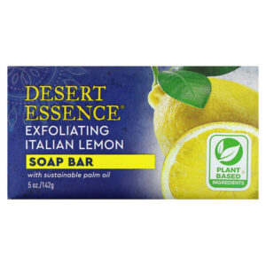 Мыло с итальянским лимоном, Отшелушивающее действие, 5 унций (142 г) — Desert Essence
