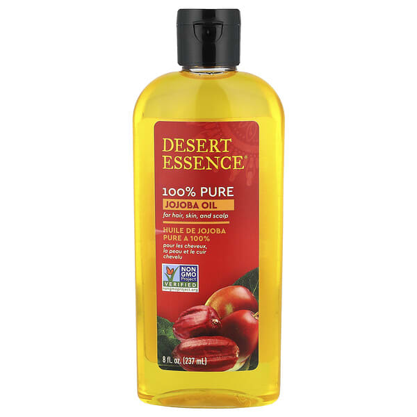 des32112_v_10.jpg 100% Pure Jojoba Oil, 8 fl oz (237 ml) — Desert Essence