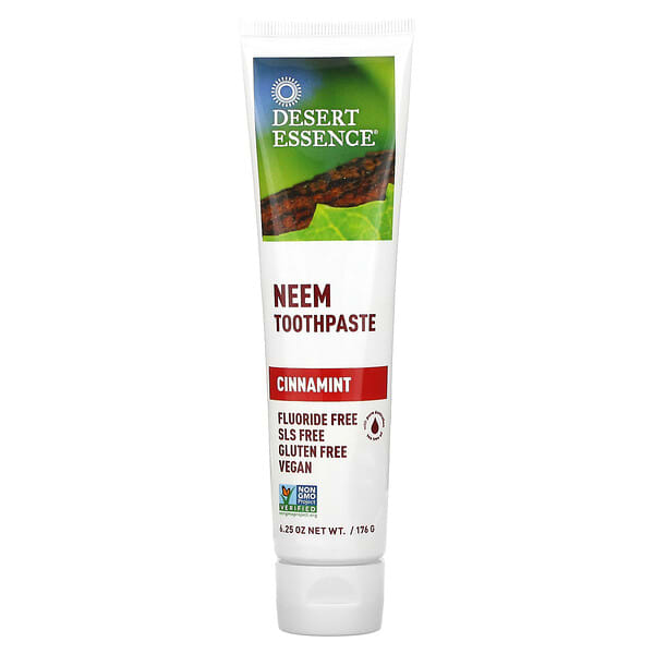 des33410_v_26.jpg Натуральная зубная паста с нимом, Cinnamint, 6,25 унции (176 г) — Desert Essence