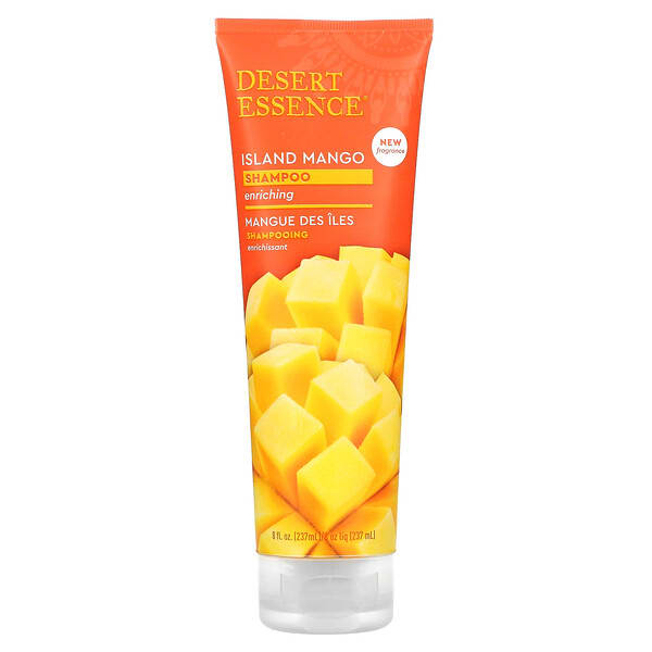des33715_v_23.jpg Шампунь Island Mango, улучшающий, 8 жидких унций (237 мл) — Desert Essence