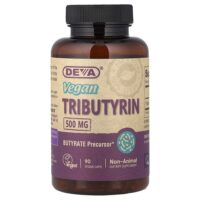 Веганский трибутирин, 500 мг, 90 веганских капсул — Deva