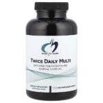 Мультивитамины Twice Daily, 240 вегетарианских капсул — Designs For Health