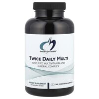 Мультивитамины Twice Daily, 240 вегетарианских капсул — Designs For Health