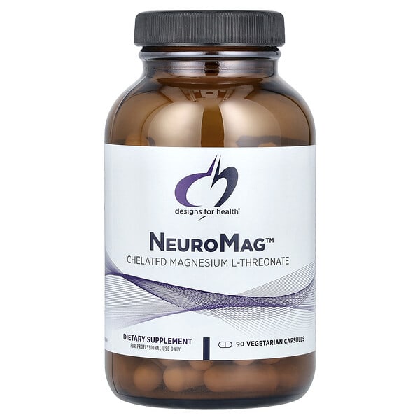 dfh00335_v_8.jpg NeuroMag™, 90 вегетарианских капсул (48,3 мг в 1 капсуле) — Designs For Health