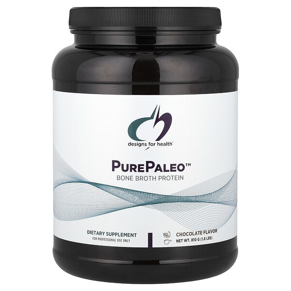 dfh00411_v_24.jpg PurePaleo™, Bone Broth Protein, Chocolate, 1.8 lbs (810 g) — Designs For Health