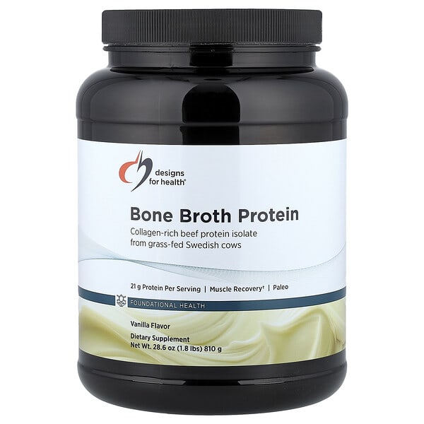 dfh00412_v_24.jpg протеин Bone Broth, ваниль, 810 г (1,8 фунта) — Designs For Health