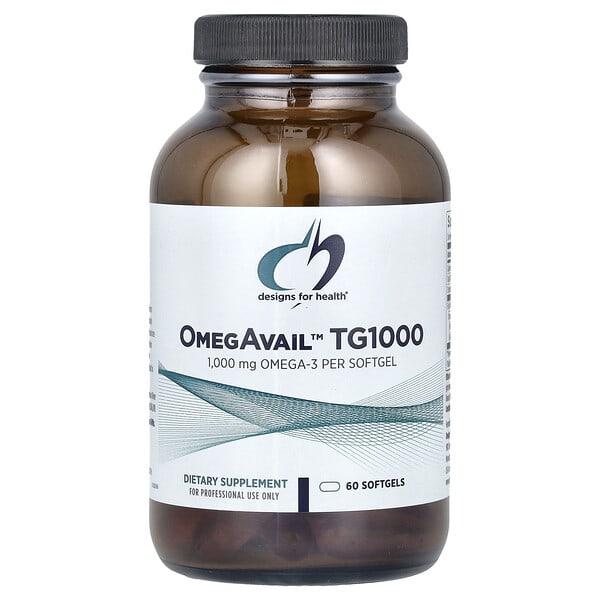 dfh00419_v_8.jpg OmegAvail™ TG1000, 60 мягких таблеток — Designs For Health