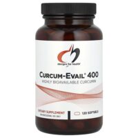 Curcum-Evail® 400, куркумин, 120 капсул (400 мг в 1 капсуле) — Designs For Health