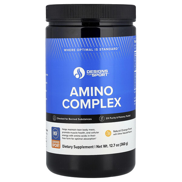 dfh00663_v_8.jpg Amino Complex, натуральный апельсин, 360 г (12,7 унции) — Designs For Health