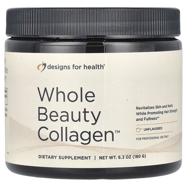 dfh00737_v_8.jpg Whole Beauty Collagen™, коллаген без добавок, 180 г (6,3 унции) — Designs For Health