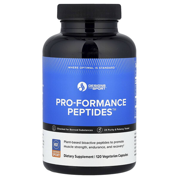 dfh00798_v_8.jpg Designs For Sport®, Pro-Formance Peptides™, 120 вегетарианских капсул — Designs For Health