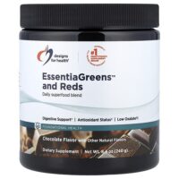 EssentiaGreens™ и красные фрукты, с шоколадным вкусом, 240 г (8,4 унции) — Designs For Health
