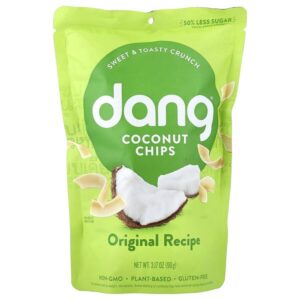 Dang Foods, Кокосовые чипсы, оригинальный рецепт, 90 г (3,17 унции)