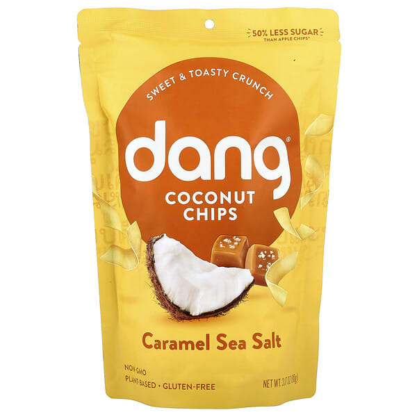 dgf00304_v_15.jpg Dang Foods, Кокосовые чипсы, карамель и морская соль, 3.17 унц. (90 г)