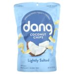 Dang Foods, кокосовые чипсы, слабосоленые, 90 г (3,17 унции)