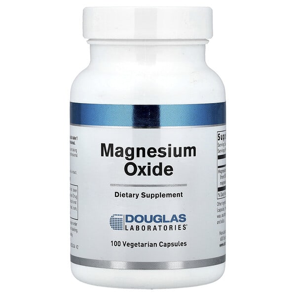 dgl97833_v_10.jpg Magnesium Oxide, 100 Vegetarian Capsules (300 mg per Capsule) — Douglas Laboratories