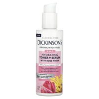 Original Witch Hazel, увлажняющий тоник 4 в 1 и сыворотка с розовой водой, без спирта, 118 мл (4 жидк. унц.) — Dickinson Brands