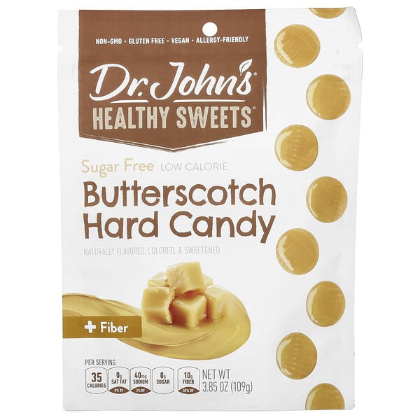 djh00914_v_8.jpg ириска, с клетчаткой, без сахара, 109 г (3,85 унции) — Dr. John's Healthy Sweets