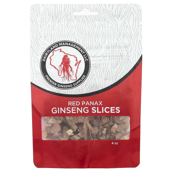 dlm92342_v_2.jpg красный женьшень, кусочки, 118 мл (4 унции) — Dairyland Ginseng