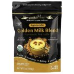 Ayurvedic Golden Milk Blend, латте с чаем с куркумой, без кофеина, 140 г (5 унций) — DelighTeas