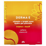 Гидрогелевые патчи с витамином C Bright, для всех типов кожи, 5 упаковок — DERMA E