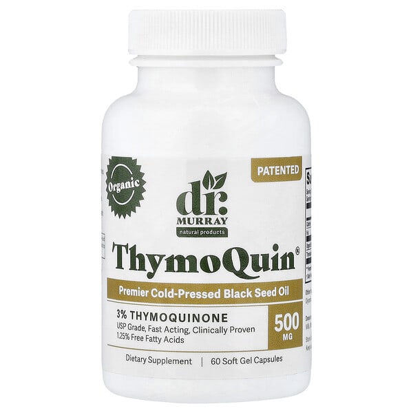 dmy35334_v_24.jpg ThymoQuin®, 500 мг, 60 мягких гелевых капсул — Dr. Murray's