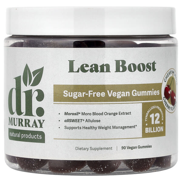 dmy35351_v_17.jpg Lean Boost, жевательные таблетки, со вкусом вишни, 90 веганских жевательных таблеток — Dr. Murray's