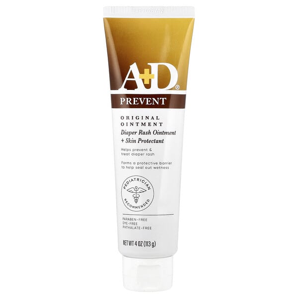 dna40101_v_43.jpg A+D, Prevent & Heal Original Oint, мазь от опрелостей и средство для защиты кожи, 113 г (4 унции)