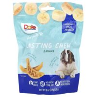 Lasting Chew, для средних и крупных пород, со вкусом банана, 5 жевательных таблеток, 225 г (8 унций) — Dole for Pets