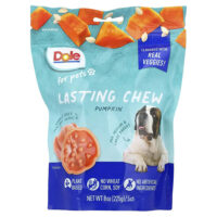 Lasting Chew, для средних и крупных пород, тыква, 5 жевательных таблеток, 225 г (8 унций) — Dole for Pets