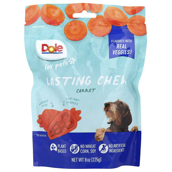 dop06011_v_2.jpg Lasting Chew, морковь, 225 г (8 унций) — Dole for Pets