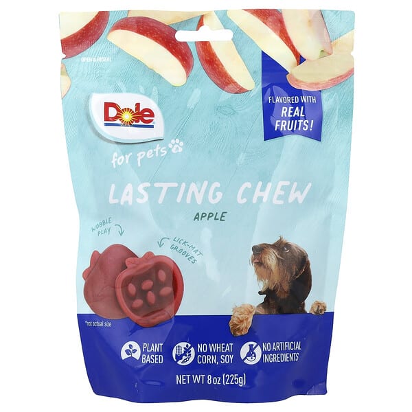 dop06012_v_2.jpg Lasting Chew, яблоко, 225 г (8 унций) — Dole for Pets