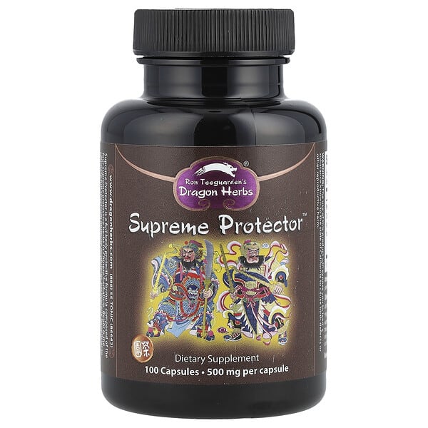 dra00100_v_34.jpg Supreme Protector™, 500 мг, 100 капсул — Dragon Herbs