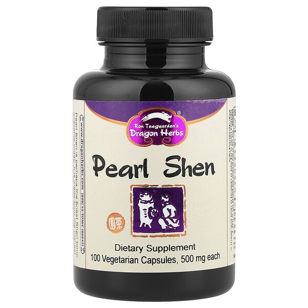 dra00107_v_56.jpg Pearl Shen, 500 мг, 100 растительных капсул — Dragon Herbs