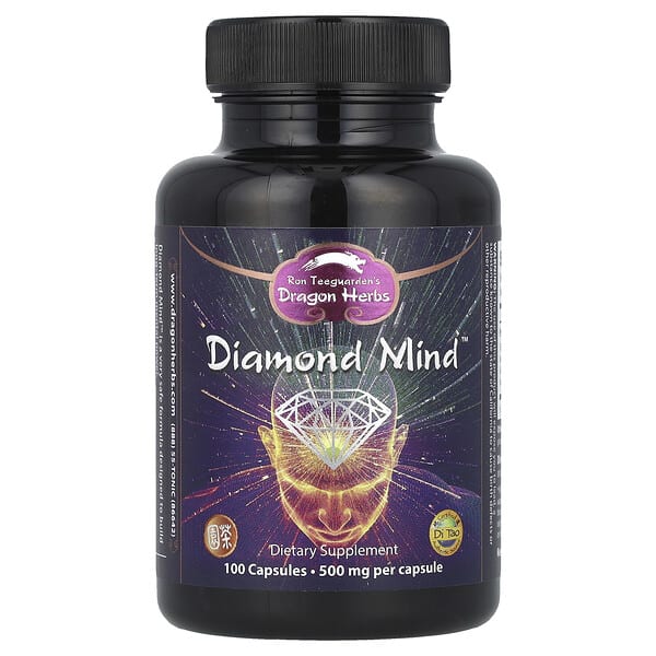 dra00160_v_35.jpg Diamond Mind, 500 мг, 100 вегетарианских капсул — Dragon Herbs