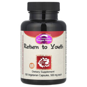 сила молодости, 500 мг, 100 вегетарианских капсул — Dragon Herbs
