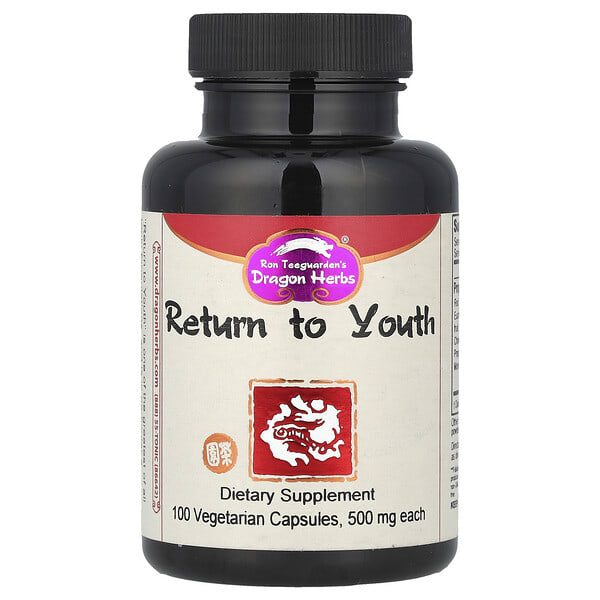 dra00320_v_32.jpg сила молодости, 500 мг, 100 вегетарианских капсул — Dragon Herbs