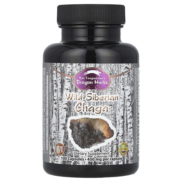 dra00505_v_46.jpg дикая сибирская чага Chaga™, 450 мг, 100 капсул — Dragon Herbs