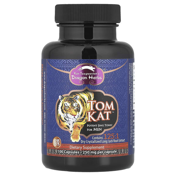 dra00560_v_49.jpg Tom Cat™, тонизирующий тоник для мужчин, 100 капсул — Dragon Herbs