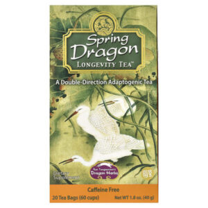 Весенний чай Longevity Tea™, без кофеина, 20 чайных пакетиков, 40 г (1,8 унции) — Dragon Herbs