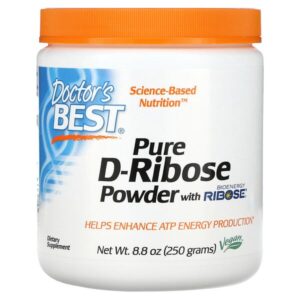 чистая D-рибоза в порошке, 250 г (8,8 унции) — Doctor's Best
