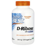 D-рибоза с BioEnergy Ribose®, 120 растительных капсул — Doctor's Best