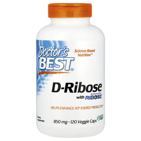 drb00193_v_141.jpg D-рибоза с BioEnergy Ribose®, 120 растительных капсул — Doctor's Best