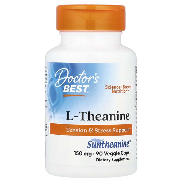 drb00197_v_77.jpg L-теанин с Suntheanine, 150 мг, 90 вегетарианских капсул — Doctor's Best