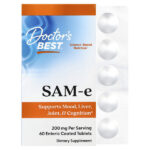 SAM-e, 200 мг, 60 таблеток, покрытых кишечнорастворимой оболочкой — Doctor's Best