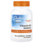 витамин D3, 125 мкг (5000 МЕ), 360 мягких таблеток — Doctor's Best