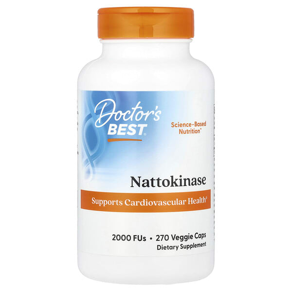 drb00253_v_116.jpg наттокиназа, 2000 FU, 270 вегетарианских капсул — Doctor's Best