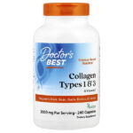 коллаген типов 1 и 3 с витамином C, 240 капсул — Doctor's Best