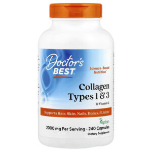 коллаген типов 1 и 3 с витамином C, 240 капсул — Doctor's Best